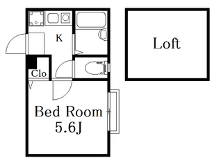 東京都中野区中野1【アパート】の間取り
