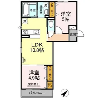 ケセラ A棟【2階】の間取り