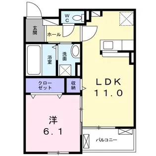 エアリーメロウ【2階】の間取り