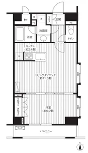 グランハイツ東新宿【5階】の間取り