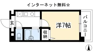 サンパレス紫野【2階】の間取り