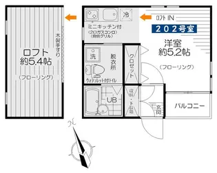 メゾンフェリーチェ【2階】の間取り