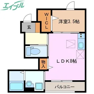 ラ・ビスタ【1階】の間取り