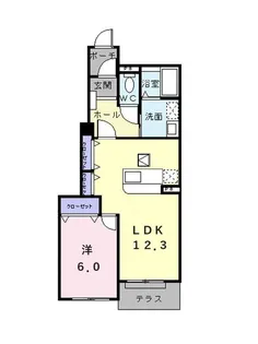 メアリー・ローズ IV【1階】の間取り