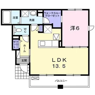 ルミエール イリゼB【1階】の間取り