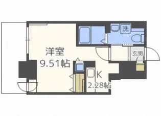 パシフィックタワー札幌【16階】の間取り