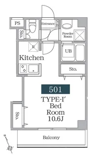 Hi・villa新検見川駅前【5階】の間取り