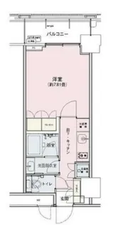アンビエンテ駒込【8階】の間取り