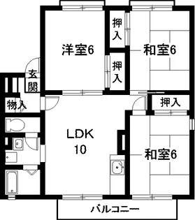 セジュール南アルプスA【2階】の間取り