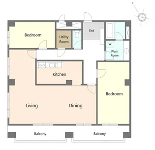 アンバサダー六本木【11階】の間取り