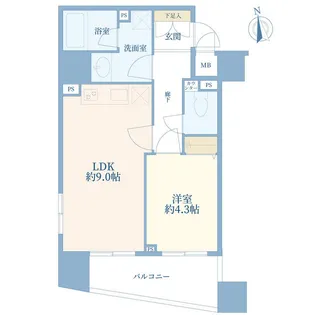 プライブ恵比寿【10階】の間取り