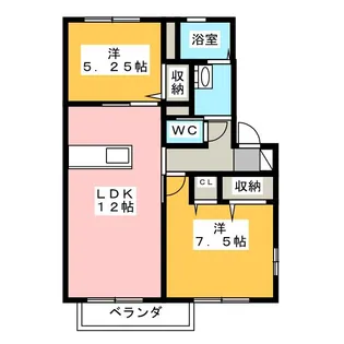 オスト・パトテルツ【1階】の間取り