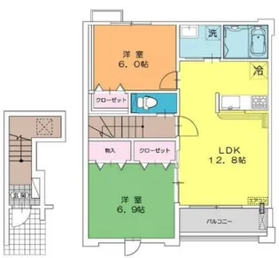 デイジー【2階】の間取り