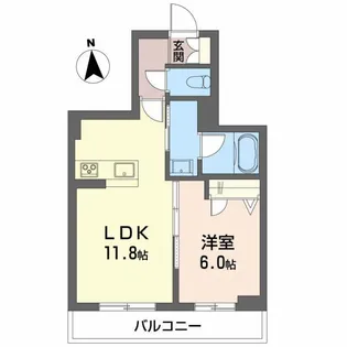 福島県郡山市西ノ内1【マンション】の間取り