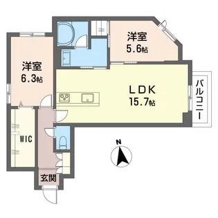 クオリスタ エムズ【2階】の間取り