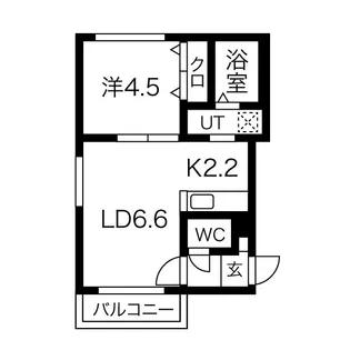 ル・ファール琴似【3階】の間取り