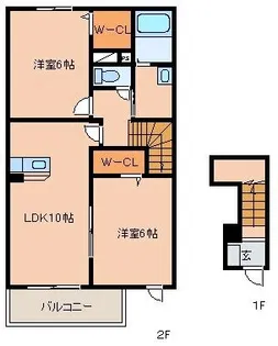 プローテ【2階】の間取り
