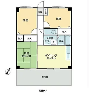 フィネス坂本【1階】の間取り