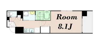 べラジオ京都西大路【2階】の間取り