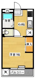 カレッジハウス宮城【1階】の間取り