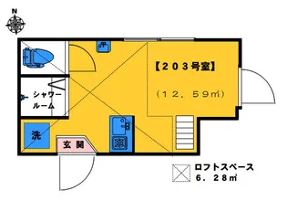 アーバンプレイス新宿若松町【2階】の間取り