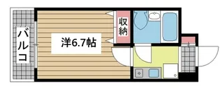 ダイアパレス水木通弐番館【9階】の間取り