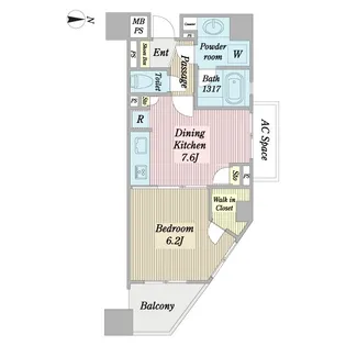 ライオンズプラザ西大島駅前【7階】の間取り