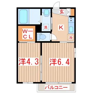 アルクスナバタ一番町【2階】の間取り