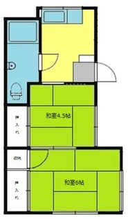 フェリオ杉久保【1階】の間取り