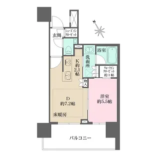 ザ・パークハウス渋谷美竹【12階】の間取り