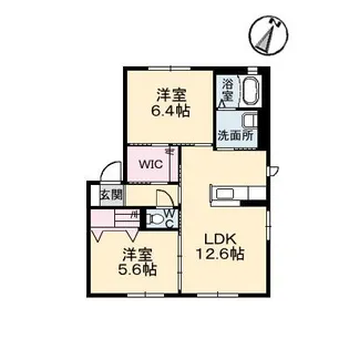 リッツガーデン【1階】の間取り