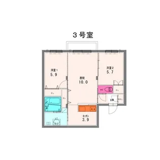 DIOGRACIA MIYANOMORI(ディオグラシア宮の森)【4階】の間取り