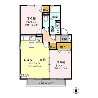 グランディールT【1階】の間取り