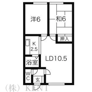 レジデンス曳地【2階】の間取り