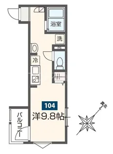 MELDIA東千葉III【1階】の間取り