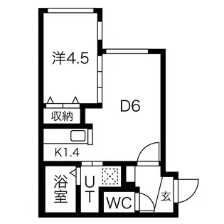 GRANDIR北大前【2階】の間取り
