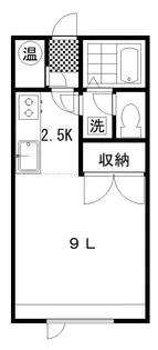 ベルメゾン芦野【2階】の間取り