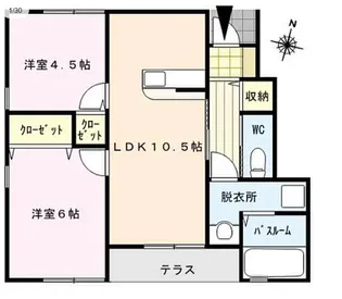 プラン・ソレイユ【2階】の間取り