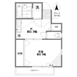 CASA FIORITA【2階】の間取り