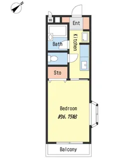 トゥー・ル・モンド【2階】の間取り