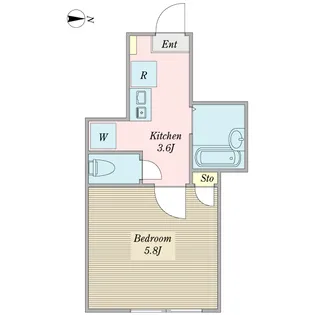 ルミナス成城【1階】の間取り