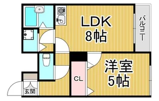 ベル甲子園口3【2階】の間取り