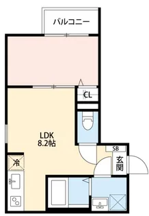 アウリー綾瀬【2階】の間取り