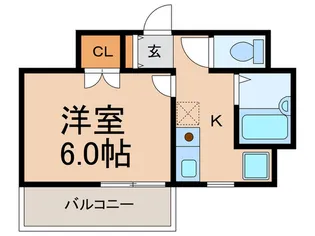サンパレス世田谷【1階】の間取り