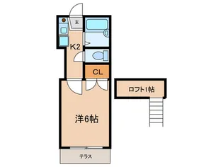 クレ-ル碑文谷【1階】の間取り