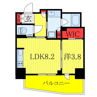 ザ・パークハウス赤羽フロント【4階】の間取り