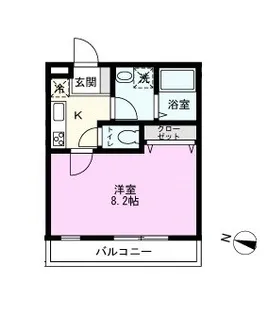 ヒューマンパレス吉川【2階】の間取り