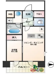 ピアース渋谷WEST【12階】の間取り