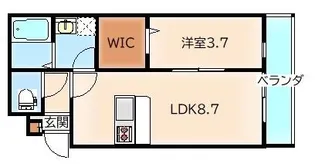 ボナール検見川【1階】の間取り