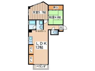 サンリス調布 10E【1階】の間取り